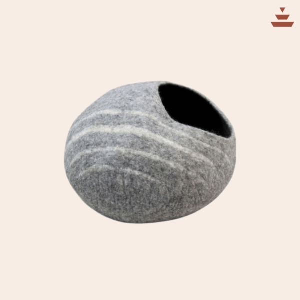 Cat House with Stone Theme Design – 100% NZ Wool - Image 2