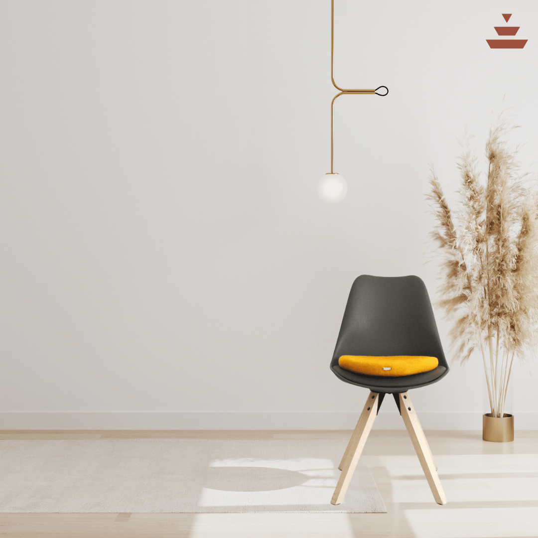 Premium New Zealand Wool Yellow Disk  Felt Chair Pad