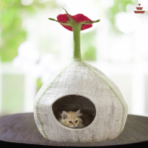 Cat House with Marine Theme Design – 100% NZ Wool