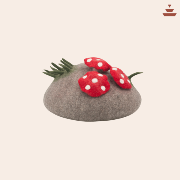 Cat House with Toadstoool  Design – 100% NZ Wool - Image 4