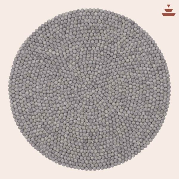 Gundri – Natural Grey Rug in 100% New Zealand Wool - Image 2