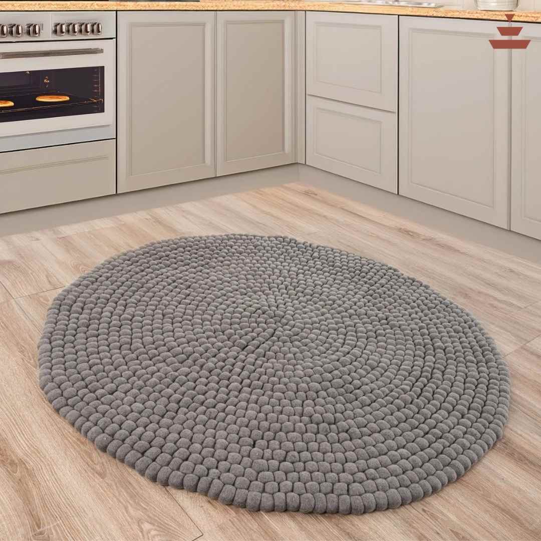 Gundri – Natural Grey Rug in 100% New Zealand Wool