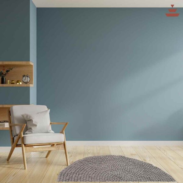 Gundri – Natural Grey Rug in 100% New Zealand Wool - Image 3