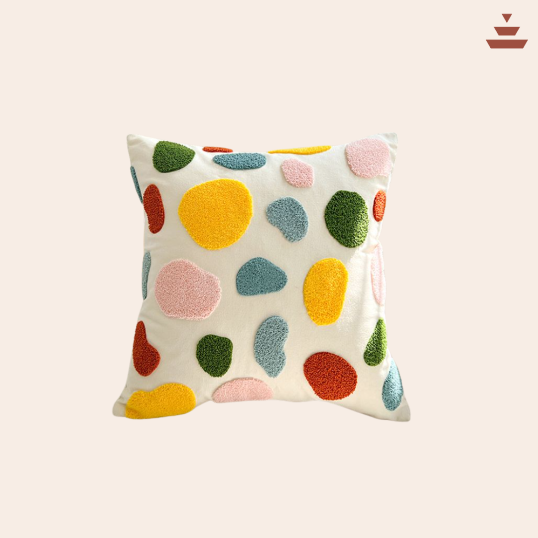 Playful Dots   – Handmade 100% New Zealand Wool Cushion Cover