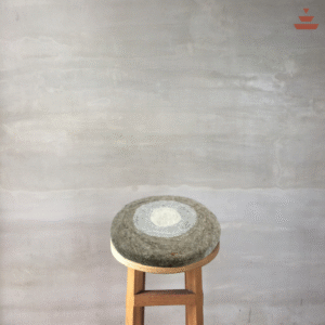 Dual Tone 100% New Zealand Wool Round Chair Pad