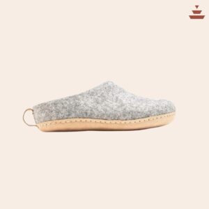 Himalayan Aesthetics Premium Wool Slippers - Alpine Grey