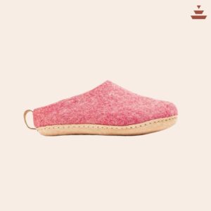 Himalayan Aesthetics Premium Wool Slippers - Berry Red