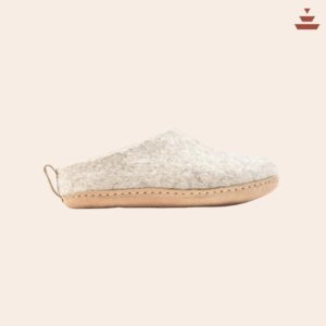 Himalayan Aesthetics Premium Wool Slippers - Beige