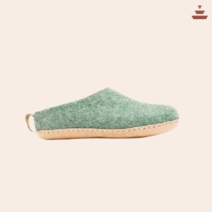Himalayan Aesthetics Premium Wool Slippers - Green