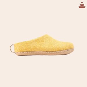 Himalayan Aesthetics Premium Wool Slippers - Yellow