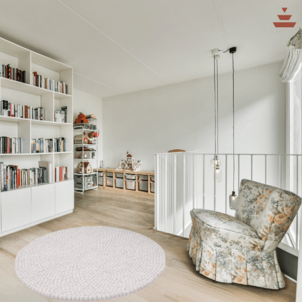 Gundri – White Natural Grey Rug in 100% New Zealand Wool